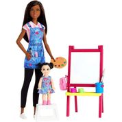 Boneca Barbie Professora De Artes Negra - Mattel GJM30