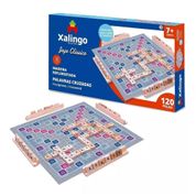 Jogo Palavras Cruzadas Xalingo Peças Em Madeira