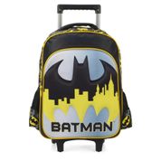 Mochila de Rodinhas Sem Alça Luxcel Batman Amarelo