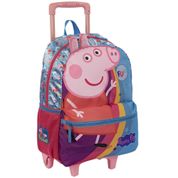 Mochila de Rodinhas Peppa M Plus Core Rosa