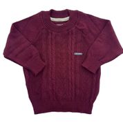 Blusa de Tricô Lucca Texturizada Com Manga Raglan Bordo