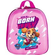 Mochila Pequena Maxtoy Patrulha Canina Skye 3D Rosa