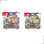 Kit 2 Blisters Cartas Pokémon Triplo Evoluções em Paldea