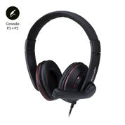 Fone de Ouvido Headset Gamer P3+P2 Preto e Vermelho Multilaser - PH335OUT [Reembalado] PH335OUT