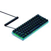 Conjunto de teclas Razer Keycap PBT + Cabo Espiral Black - RC2101490800R3XOUT [Reembalado] RC2101490800R3XOUT