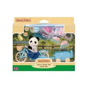 Sylvanian Familes Bicicleta e Patins Menina Panda Epoch 5652