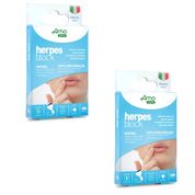 2 HERPES BLOCK - ADESIVOS NATURAIS PARA HERPES LABIAL - AMH