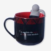 Caneca com Infusor A Medida do Amor - Zonacriativa