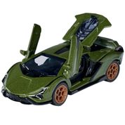 Miniatura Carro Lamborghini Sian Fkp 37 1/64 Verde Majorette