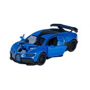 Miniatura Carro Bugatti Chiron Pur Sport 1/64 Azul Majorette