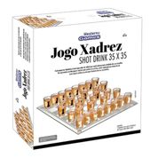 Jogo De Shot Jogo De Xadrez Drink Tabuleiro De Vidro 35 Cm Lextack Xs-35