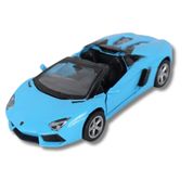 Miniatura Carro Lamborghini Aventador Roadster C Fricção 1/32 Azul Calif. Collectibles 44400