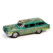 Miniatura Carro Ford Country Squire 1960 Rat Fink Kustom 1/64 Johnny Light