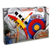 Arco E Flecha Infantil Com Dardos E Alvo 25 Cm - Elka