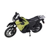 Miniatura Moto Kawasaki Klr 650 1/18 Verde Maisto 35300