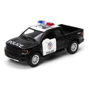 Miniatura Ford Raptor 2013 F150 SVT Polícia 1/46 Kinsmart KT5365DPR