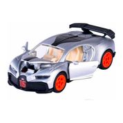 Miniatura Carro Bugatti Chiron Pur Sport 1/64 Prata Majorette 212053190