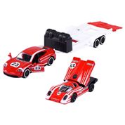 Miniatura Porsche Taycan Turbo S e Porsche 917 c/ Prancha 1/64 Majorette 212053112