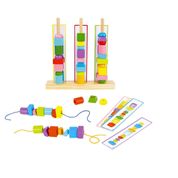 Super Caixa Encaixe e Laco - Brinquedo Educativo Montessoriano TookyToy