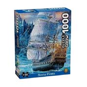 Puzzle 1000 peças - Navio Pirata - Grow