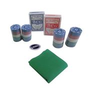 Kit de Poker Completo 108 Cartas e 100 Fichas e Toalha de Mesa