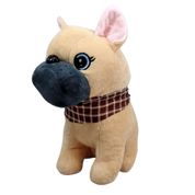 Cachorro Pelúcia Creme Com 26 Cm Altura