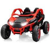 Carro Elétrico Infantil, Jeep Off-Road com Controle Remoto, 2 Lugares, Luz LED, Estrutura de Metal, Pneus EVA, Buzina e 3 Velocidades, 24V, Dangvivi,