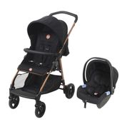 Carrinho de Bebê com Bebê Conforto Burigotto Travel System Lui e Materna Preto Cobre