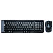 Teclado e Mouse Wireless Logitech MK220 USB Preto sem Fio