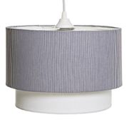 Lustre Tubular Duplo Marinho/ Branco