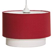 Lustre Tubular Duplo Vermelho