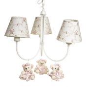 Lustre 3L Ariel Com 3 Ursinhas De Tiara