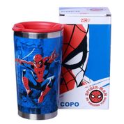 Copo Viagem Tony 350ml - Marvel Spider Man - Zona Criativa