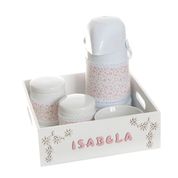 Kit Higiene Com Porcelanas E Capa Bandeja Lisa Com Nome