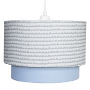 Lustre Tubular Duplo Ondinha Azul