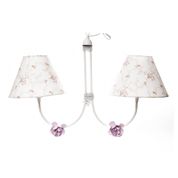 Lustre 2L Simples 2 Flores P Rosa