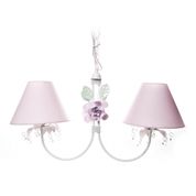 Lustre 2L Primavera Transparente 2 Flores G Rosa