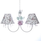 Lustre 2L Primavera Rosa 2 Flores G Rosa