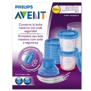 KIT DE COPOS PARA ARMAZENAMENTO COM TAMPA - PHILIPS AVENT