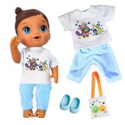 KIT ROUPA BONECA PARA BABY ALIVE - DIVERTE A MENTE - 4 PÇS