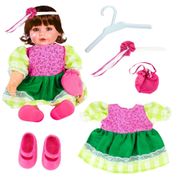 KIT ROUPA BONECA PARA REBORN - PASSEIO NO CAMPO CAIPIRA - 5 PÇS