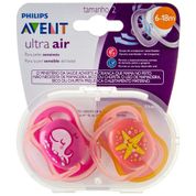 CHUPETA ULTRA AIR DUPLA BALEIA E ESTRELA 6-18M PHILIPS AVENT