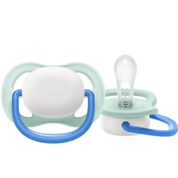 CHUPETA ULTRA AIR UNITÁRIA BRANCA/AZUL 0-6M - PHILIPS AVENT