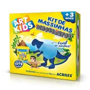 Massinha De Modelar Artkids Acrilex Molde Dinossauros 150g