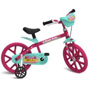 Bicicleta Infantil Aro 14 Pink Sweet Game - Bandeirante 3046