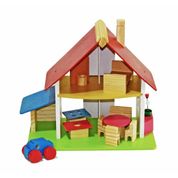 Mini Chalé com Garagem - Wood Toys