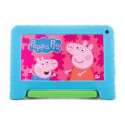 Tablet Peppa Pig com Controle Parental 4GB RAM + 64GB + Tela 7 pol + Case + Wi-fi + Android 13 + Quad Core Multi - NB420OUT [Reembalado] NB420OUT