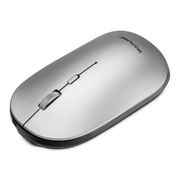 Mouse Sem Fio Slim Clique Silencioso Conexão Bluetooth e Usb 1600dpi Ajustável 4 Botões com Pilha Inclusa Cinza - MO332OUT [Reembalado] MO332OUT