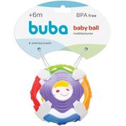 Bola Colorida para Bebês com LUZ Som e Texturas BABY BALL Buba