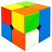 Cubo Mágico Rubik 2x2 Colorido Moyu Profissional Sem Borda